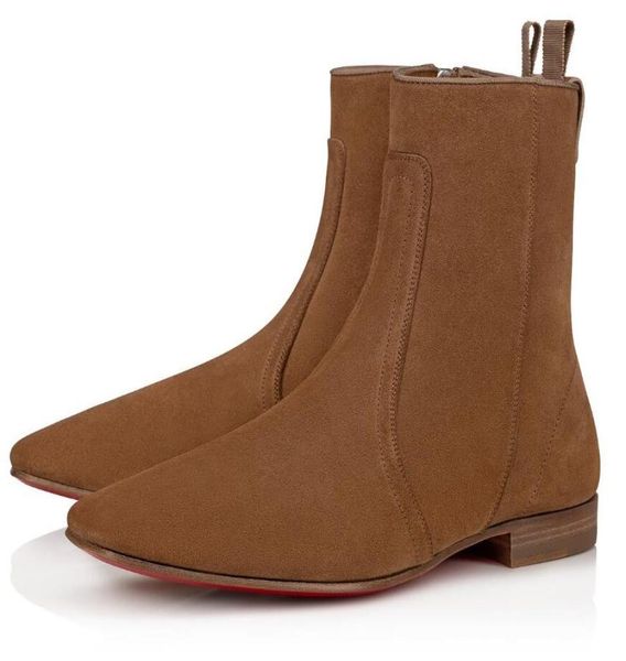 

luxury design winter cardaboot suede leather black,brown men's boots brands man party wedding outdoor luxury booties9613976