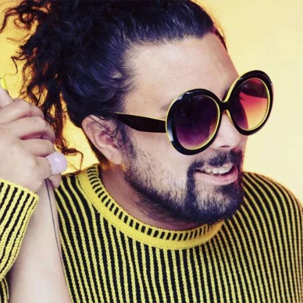 

fashionable round big frame sunglasses street ps personality trendy, White;black