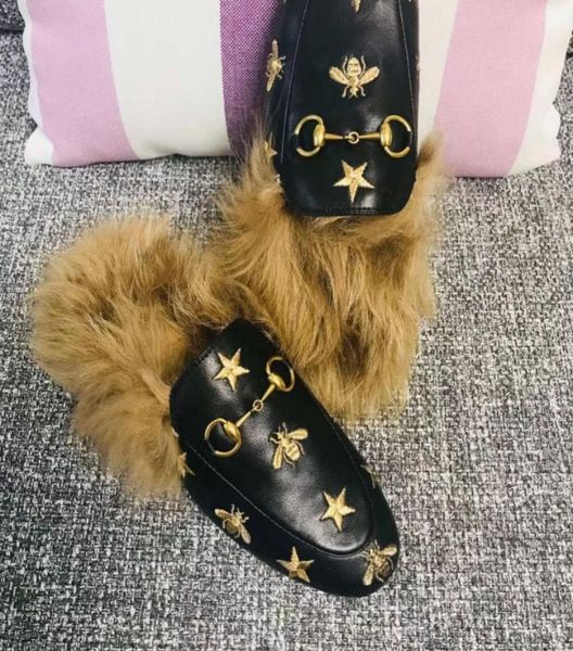 

lead cat rihanna fur slippers ladies039 shoes sandals fashion cuffs black slides boxes size 35416705992