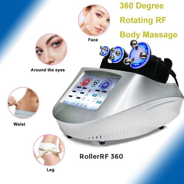 

new technology fat reduce radio frequency 360 degree rotating rf head body massage rf face lifting beauty machine rf roller