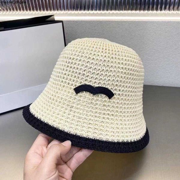 

channel hat fisherman hat women's fashion brand network red same versatile embroidery sun protection and sunshade hat 514l, Blue;gray