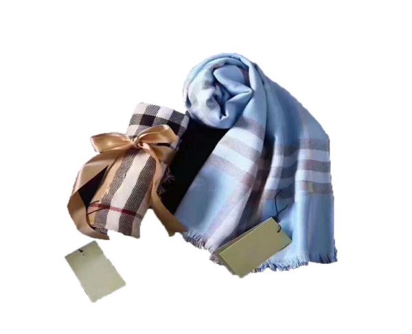 

four seasons scarf light thin style scaves for men and women luxury silkcotton yarndyed scarfs 180 70cm1050101, Blue;gray