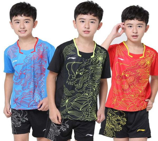 

new table tennis clothes for kids badminton clothes012346688854, White;yellow