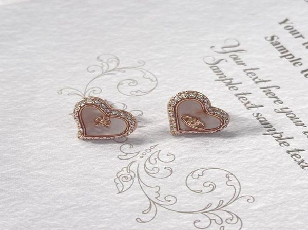 

stud charm west queen saturn earrings wood star niche zircon earrings 925 silver needles diamond set planet metal wind 1 :1 earring women or, Golden;silver