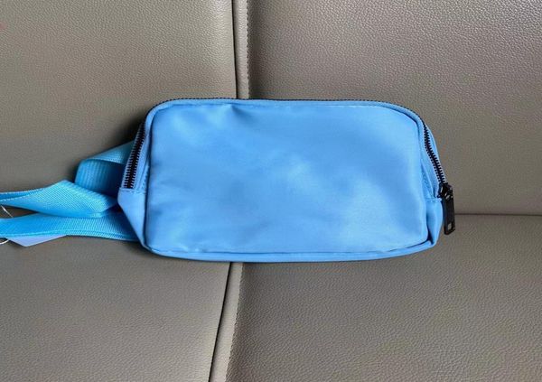 

8 colors new waist bag ladies sports waist bag outdoor crossbody chest 1l capacity with brand logo4507785