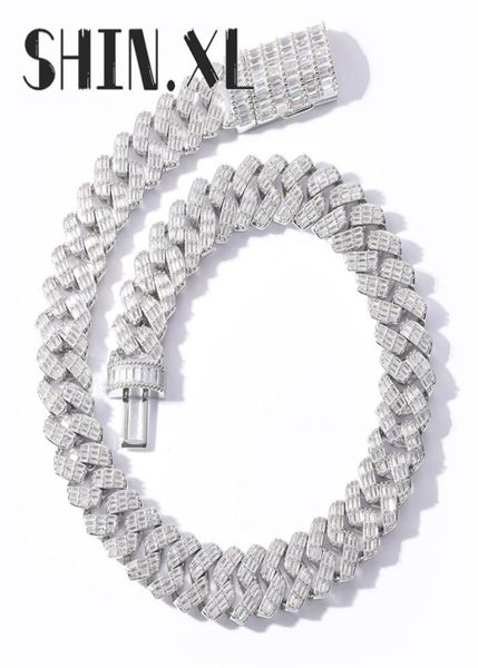

17mm cubic zircon cuban chain gold silver plated iced out full cz stone mens link necklace hip hop bling jewelry gift8543604