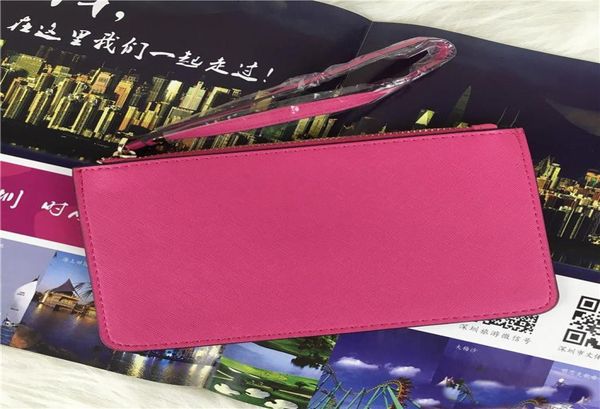 

fashion wallets casual wallets 32 colors brand designer wallets wristlet women coin purses clutch bags zipper pu design wristlets 5213061, Red;black