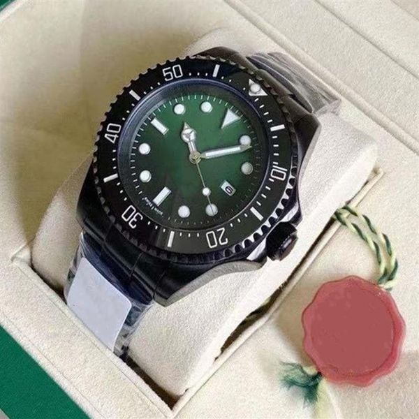 

men automatic watches ceramic bezel black stainless steel business watch mens 44mm montre de luxe238s, Slivery;brown