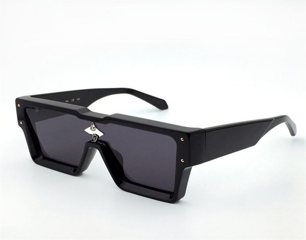 

fashion luxury designer cyclone sunglasses men classic vintage square thick plate frame glasses avantgarde unique style anti9494563, White;black
