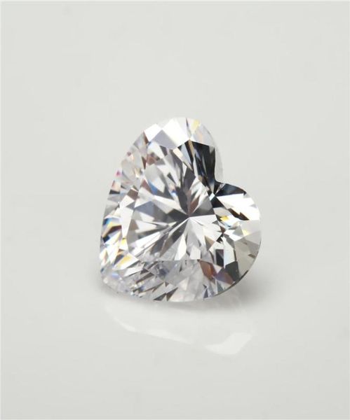 

3x315x15mm 5a grade white heart shape cubic zirconia stone loose cz stone synthetic gems9215096, Black