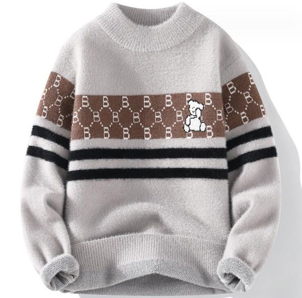 

designer sweater men sweaters pullover clothing round neck long sleeve outdoor casual street sweater coat fashion lovers clothing, White;black