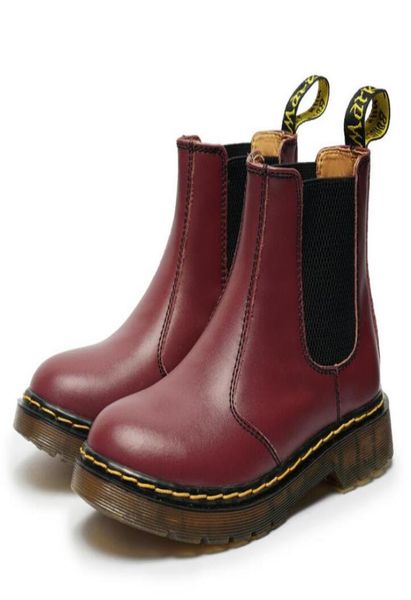 

winter new martin boots 3446 slip on ankle shoes genuine leather boots cow muscle sole lace up shoes for men7099416, Black