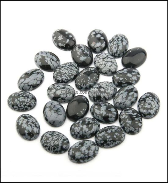 

loose gemstones jewelry natural snowflake oval flat back gemstone cabochons healing chakra crystal stone bead cab ers no hole for 2444394, Black