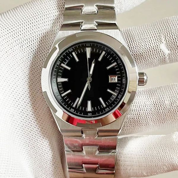 

3 clasp glass hardlex watch color men black stainless steel mechanica dial overseas automatic wristwatches watch gold deees, Slivery;brown