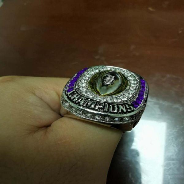 

for fashion sports jewelry 2020 lsu cincinnati football college ring men rings for fans us size 116941322, Golden;silver