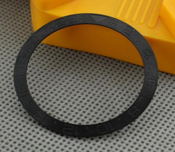 

bliger 38mm black gmt ceramic bezel insert for 40mm mens watch case new 24hours watch bezel insert p6184038263