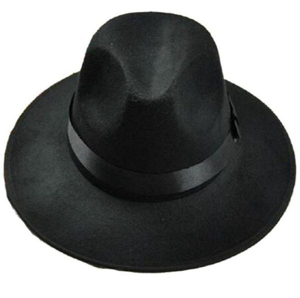 

classic blower jazz hat black fedora trilby hat01239635185656187, Blue;gray