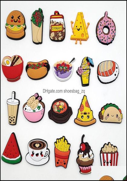 

shoe parts accessories shoes pvc food theme charm decoration buckle jibitz for charms buttons decor drop delivery 2021 p0uc35583682, White;pink