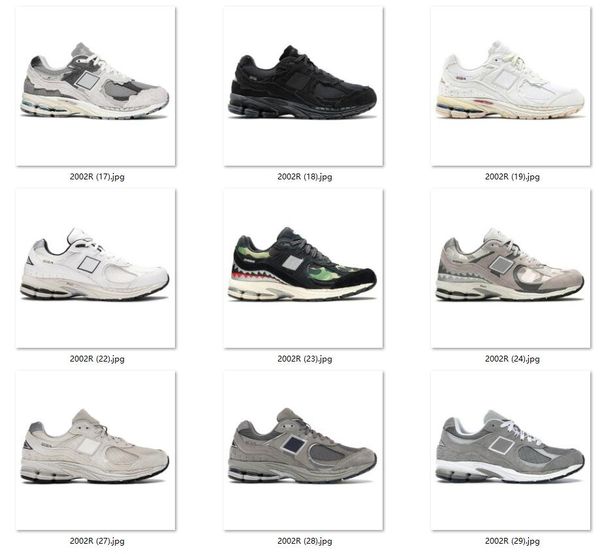 

running shoes 2002r b2002r athletic mens women luxurys triple s protection pack pink rain cloud phantom black white sea salt sail fashion sn