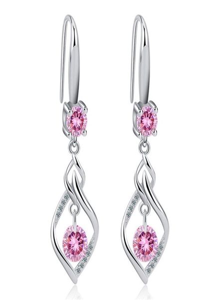 

trendy drop earring women shining embellished with crystals from rovski dangle earrings wedding jewelry eardrop party gift fashion -x7068512, Silver