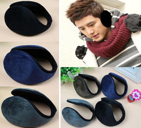 

wholemen039s women039s fleece earmuff winter ear muff wrap band warmer grip earlap gift1357021, Blue;gray