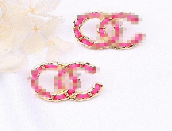 

simple new women girls fashion metal gold double letter c earrings for girls lovers jewelry whole7010418, Silver