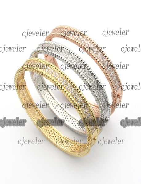 

charm bracelets perlee diamonds bracelet single row double row diamondencrusted design vc letter full star 18k gold 925 silver or1976685, Golden;silver
