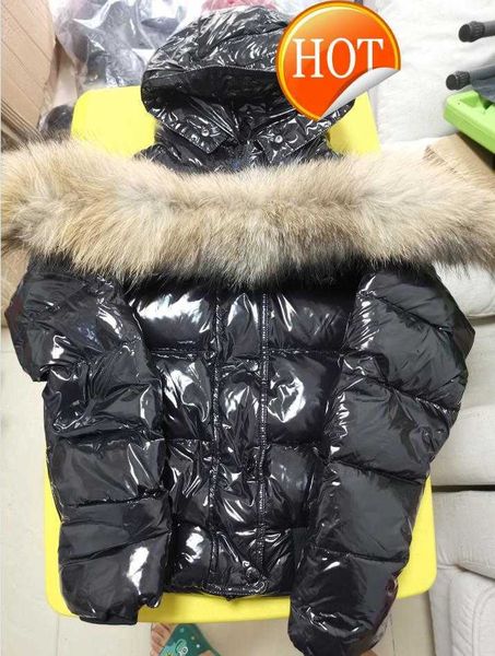 

women nylon down jacket designer lady warm removable hooded snap button zip closure outwear fashion girl stand collar padded, Black