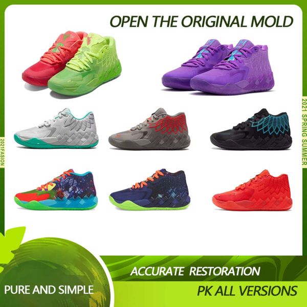 

athletic & outdoor kids grade school lamelo ball queen city boys basketball shoe, Black