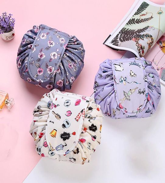 

women fashion portable drawstring travel cosmetic bag makeup bag organizer make cosmetic bag storage case toiletry pouch beauty7294004