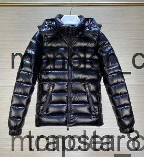 

mens down jacket puffer coats winter stylist coat parka hooded thick womens feather windproof outerwear cold protection badge decoration mul, Black