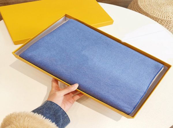 

luxury designer scarf fashion scarves for men and women women039s winter warm scarf simple letter style high grade silk materia6102919, Blue;gray