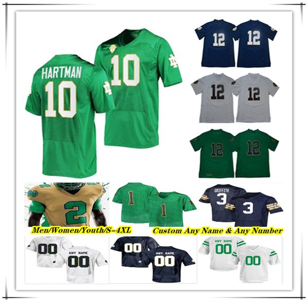 

notre dame fighting irish college football jerseys sam hartman steve angeli michael mayer joe montana audric estime jayden thomas jack kiser, Black