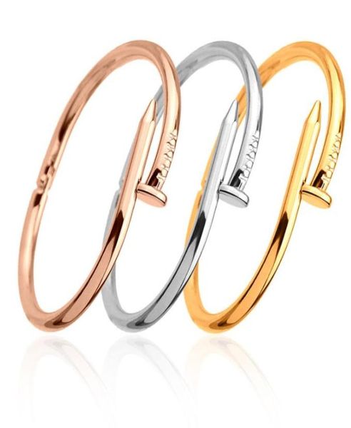 

luxury bangle brand designer 316l titanium steel bracelet brand name lovers women and man wristband 9554897, Black