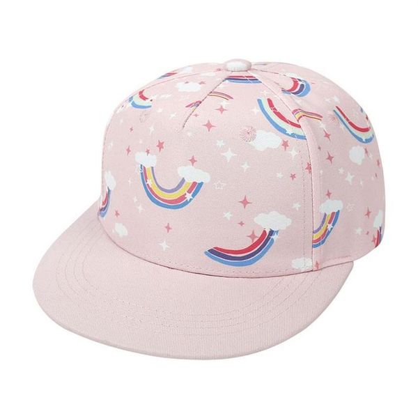 

cartoon rainbow kids baseball cap for boy girl children snapback kid hat hip-hop adjustable outdoor spring summer sun 2-5y caps & 232h, Yellow