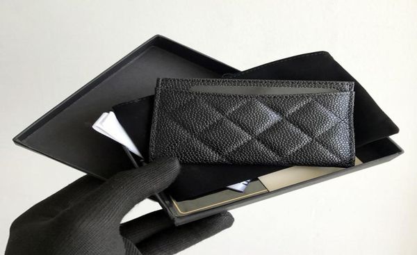 

luxury genuine leather with id credit wallet coin purse caviar card holder3968673