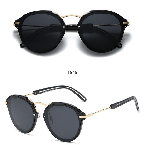 

1545 fashion sunglasses toswrdpar eyewear sun glasses designer mens womens brown cases black metal frame dark 50mm lenses for beac281y, White;black