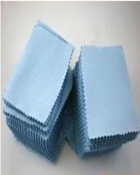 

8cm x 8cm polishing superfine fibre peach flannel fabric cloth for silver or gold jewelry cleaning cloth flannels5085457, Blue