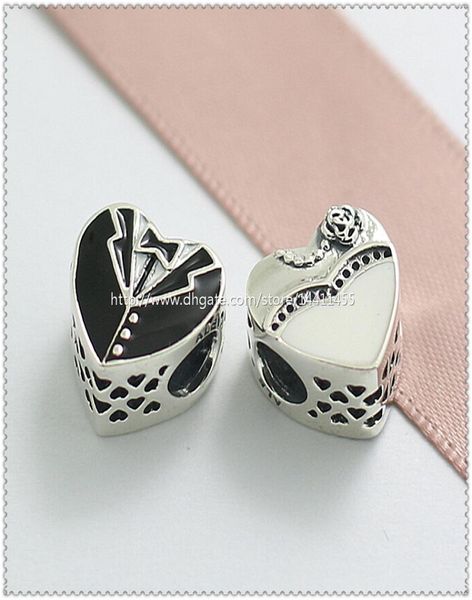 

new 2016 spring 925 sterling silver our special day charm bead with white and black enamel fits european jewelry bracelets neckl2534405