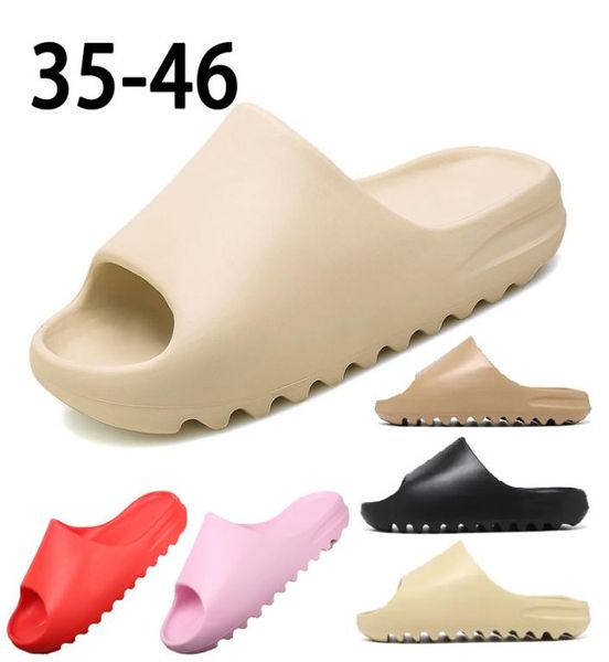 

slippers eva men woman comfortable sandals glow green soot onyx black bone blue resin desert sand pure slides mens slide2582648