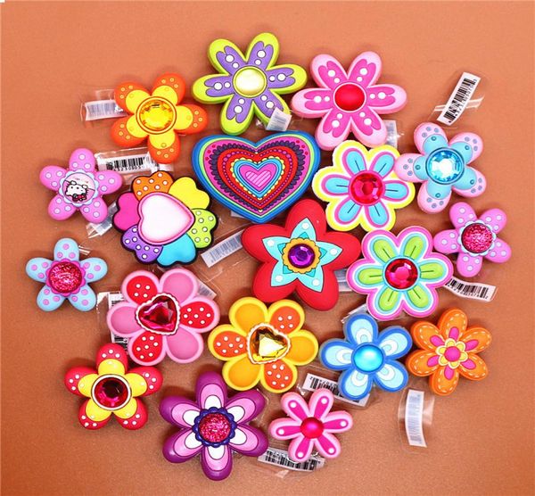 

shoe charms rhinestone flower garden shoe buckle accessories decorations kids gifts6946170, White;pink