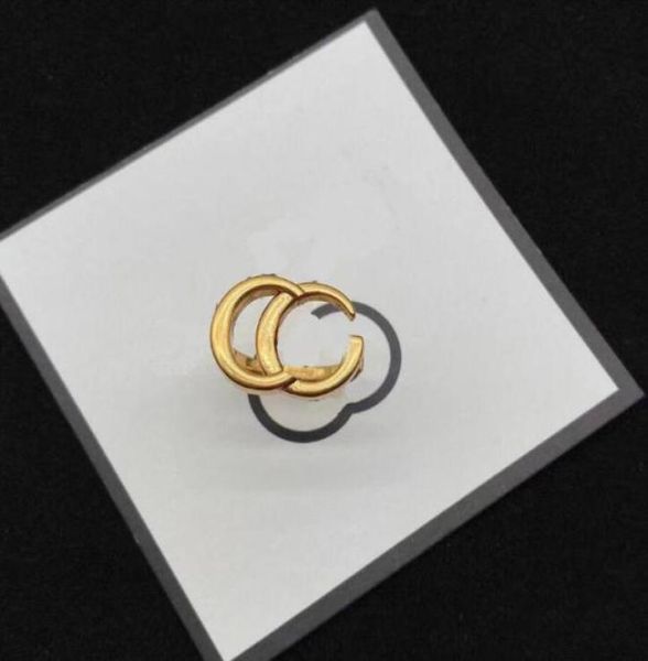 

whole vintage designer brand letter band rings luxury mens womens 18k gold plated highquality hollow lines opening fashion al7718986, Silver