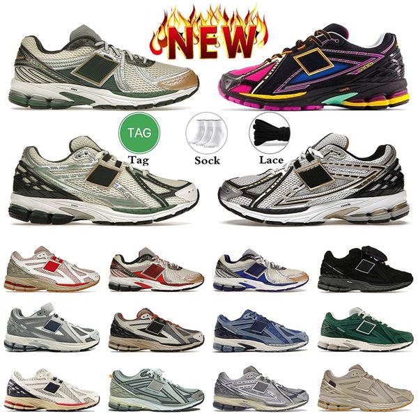 

new 1906 r 1906r men women new balances running shoes sneakers sea salt marblehead silver metallic blue runner the downtown run trainers spo, White;red