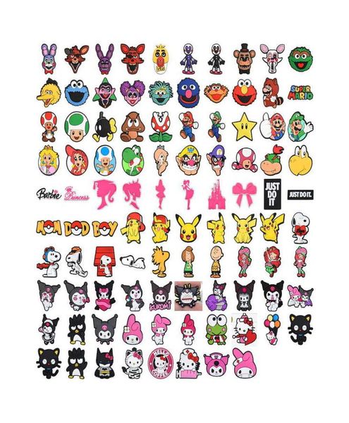 

ecofriendly rubber custom cartoon cute soft pvc shoes button accessories sandals decoration charms for designer2673682, White;pink