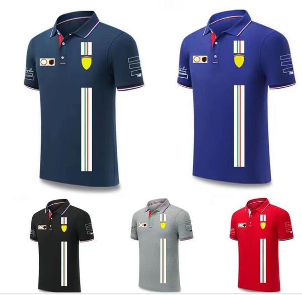 

f1 racing polo shirt summer men's short sleeve shirt same customized