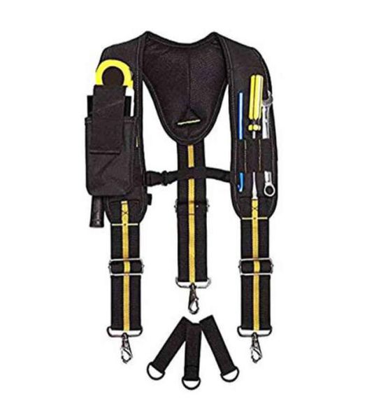 

y type suspender can hang bag reducing weight multifunction ing strap heavy work tool belt braces suspenders5801735, Black;white