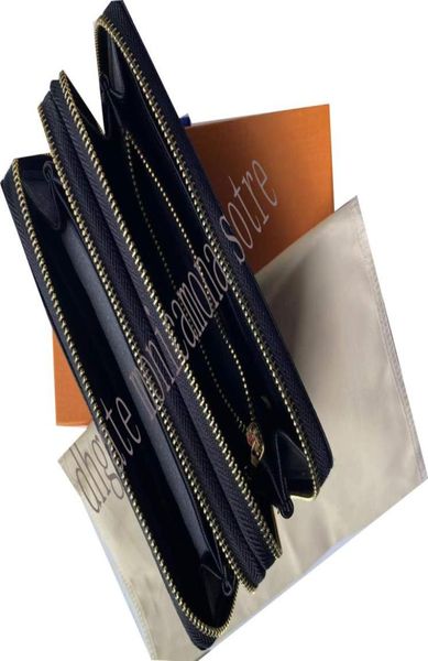 

fashion wallets double zipper pu leather long business wallet men and women purse with interior pocket classical wallet for hold9142422, Red;black