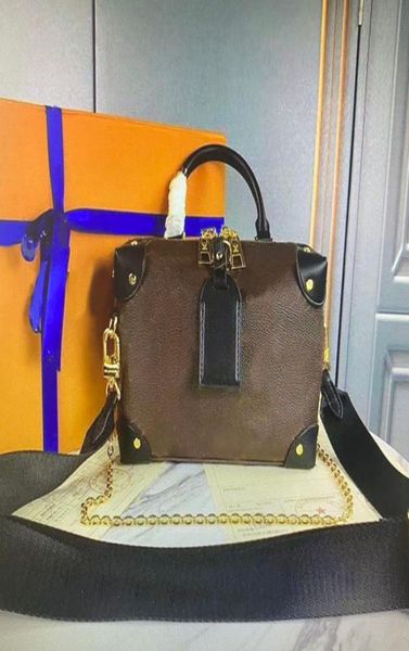 

m45531 woman petite malle souple luxurys designers shoulder bag fashion lady leather handbags chain crossbody shoulders totes purs5354354, Red;black