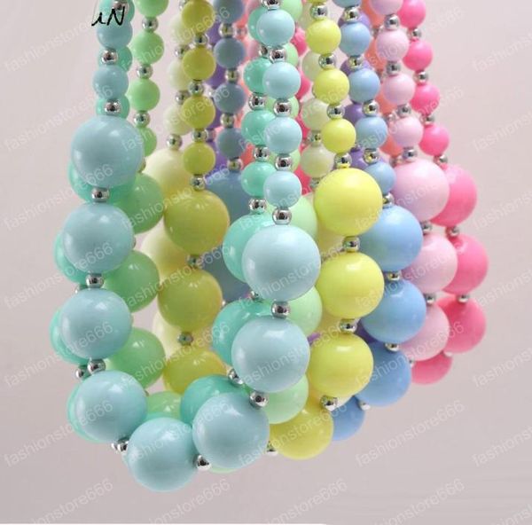 

new arrivel solid color candy acrylic kid chunky beads necklace fashion bubblegume bead chunky necklace jewelry baby kid girl3774982, Silver