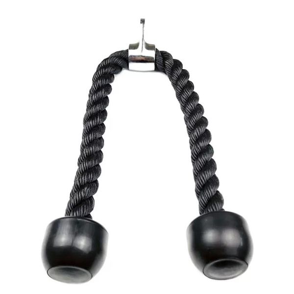 

tricep ropes resistance bands abdominal crunches cable pull down lateral biceps muscle training fitness body building gym pull rop228j